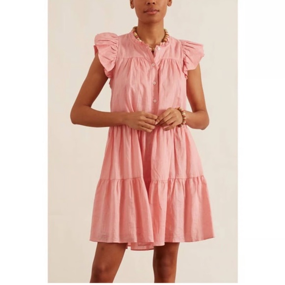 Sea New York Shannon Flutter Sleeve Button Down Dress - Picture 10 of 10